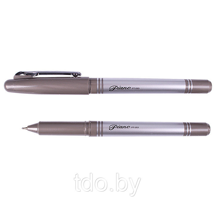 Ручка "Piano"; оригинальный дизайн, комбинированный корпус-серебро, графит, колпачок с серебристым клипом - фото 2 - id-p121937798