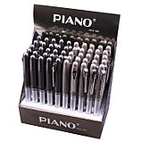 Ручка "Piano"; оригинальный дизайн, комбинированный корпус-серебро, графит, колпачок с серебристым клипом, фото 4