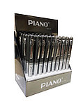 Ручка "Piano"; оригинальный дизайн, комбинированный корпус-серебро, графит, колпачок с серебристым клипом, фото 7