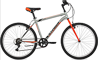 Мужской велосипед STINGER defender 26 зеленый Серо - оранжевый