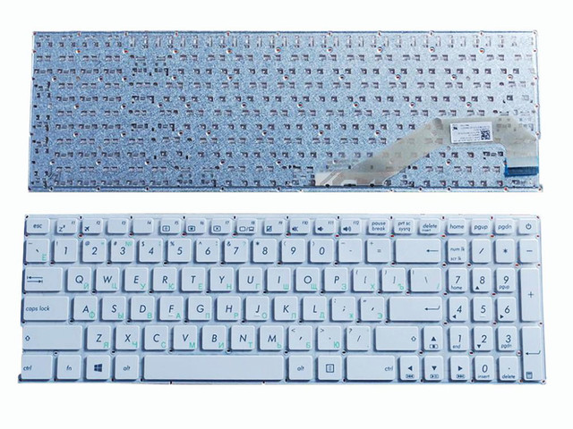 Фото белой клавиатуры для ноутбука Asus X540