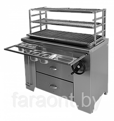 Многофункциональный угольный мангал УММ/2 (ROBATA L1200) GRILL MASTER (Гриль мастер)