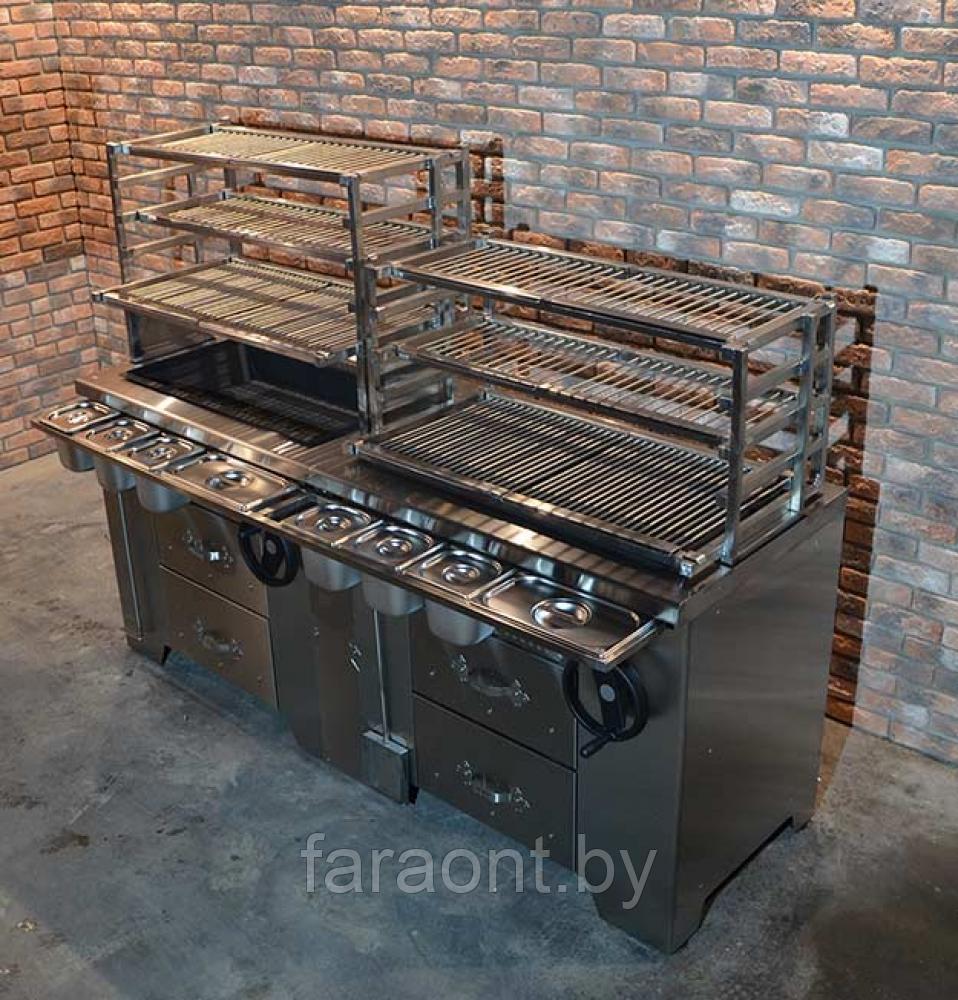 Многофункциональный угольный мангал УММ/2 (ROBATA 2) GRILL MASTER (Гриль мастер) - фото 1 - id-p121946876