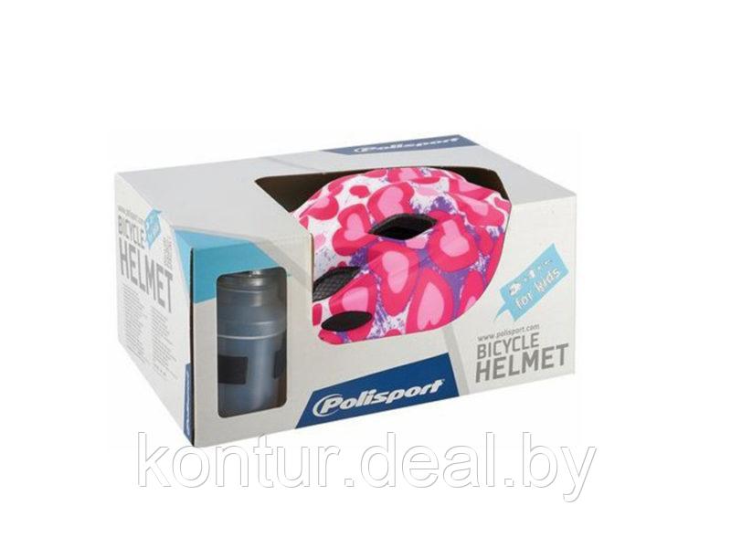 Велошлем Polisport S Junior Premium Glitter Hearts - фото 4 - id-p121949315