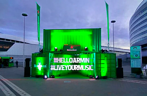 Организация зоны от Heineken на шоу Armin Only Embrace 2016 в Минске