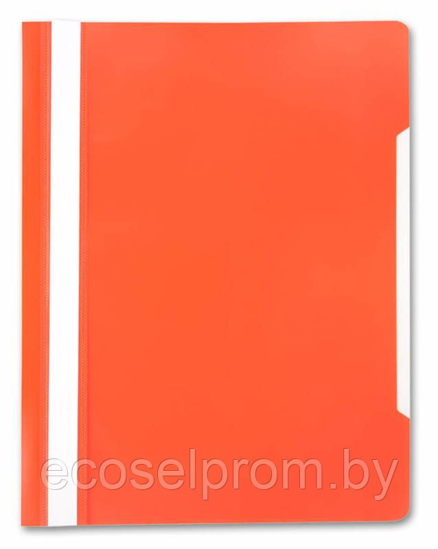 Папка-скоросшиватель  оранжевый А4 глянцевая-неоновая