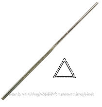 Надфиль алмазный трехгранный тупоносый 160 мм 100/80 (80/63) ГОСТ 23461