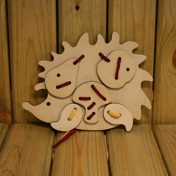 Деревянная игрушка «Ёжик» - фото 1 - id-p121954622