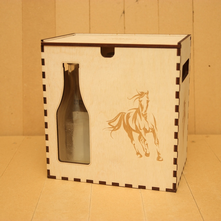 Деревянная коробка «Для кумыса» (6 бутылок) - фото 1 - id-p121954643