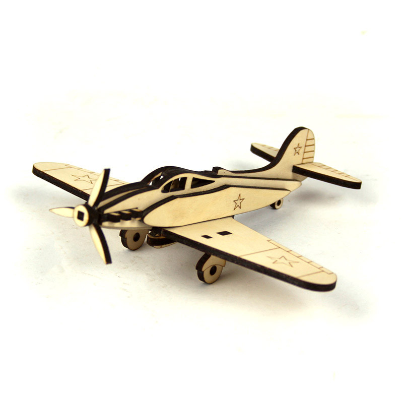 Сборная открытка-модель "Самолёт-истребитель" - фото 1 - id-p121954847
