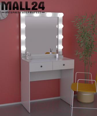 SV-01 W Стол макияжный со встроенным зеркалом и подсветкой (белый) - фото 1 - id-p121422834