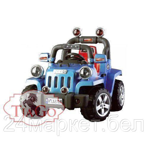 1106TR JEEP электромобиль синий (3-6лет, р/у) Электромобиль TJAGO