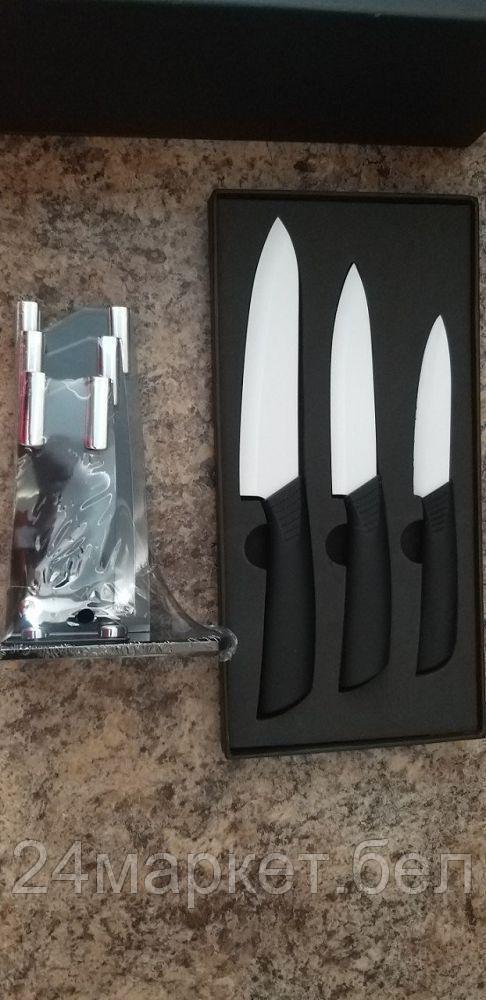 Набор керамических ножей на подставке - фото 7 - id-p91345156