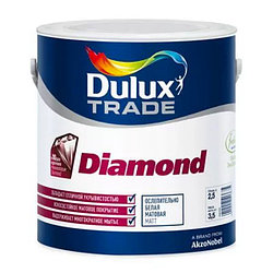 Dulux- Diamond Matt - 2,5 л (BW) Матовая - Износостойкая краска для стен и потолков