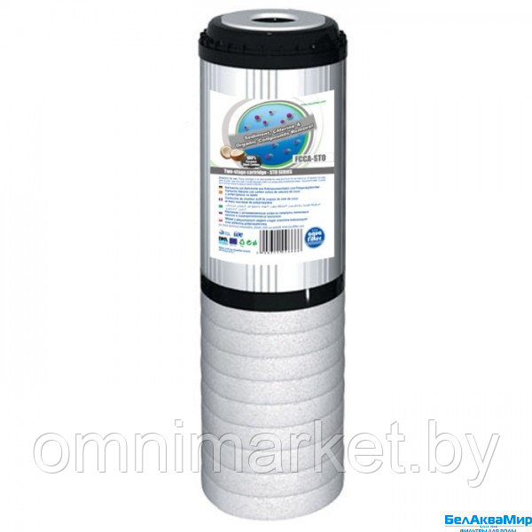 Aquafilter Картридж для фильтра угольный с полипропиленом FCCA-STO 10SL - фото 1 - id-p121993695