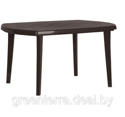 Пластиковый овальный стол Elise Jardin, коричневый [236000] - фото 2 - id-p121995529