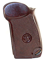 Рукоятка бакелитовая узкая, со звездой для МР 654К (300-ой и 500-ой серии) коричневая., фото 1