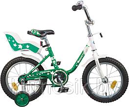 Детский велосипед Novatrack Maple 14" серо-зеленый
