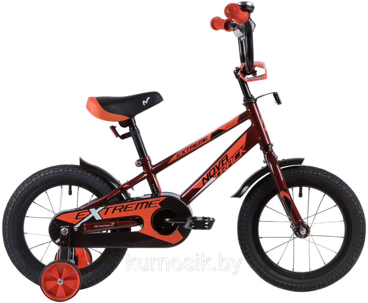 Детский велосипед Novatrack Extreme 14" коричневый - фото 1 - id-p122018749