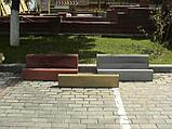 Тротуарный бордюр (борт тротуарный) серый, фото 3
