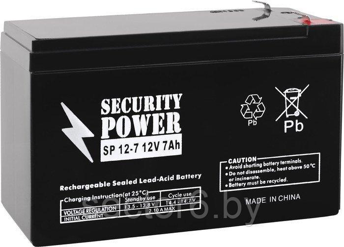 Аккумулятор для ИБП Security Power SP 12-7 F1 (12В/7 А·ч)