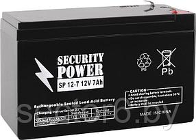 Аккумулятор для ИБП Security Power SP 12-7 F1 (12В/7 А·ч)