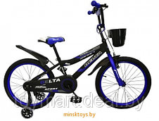 Велосипед двухколёсный - Delta Sport 20" (синий/черный, 2020)