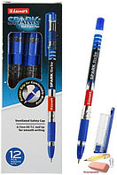 Ручка шариковая Luxor Spark, 0,5 мм., синяя, грип