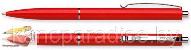 Ручка шариковая автоматическая Schneider К15, 0,7 мм., красная, корпус - красный