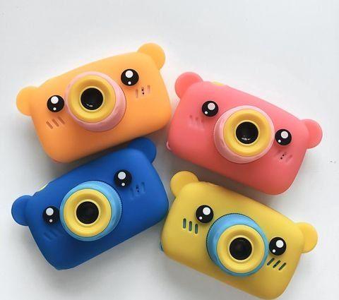 Детская цифровая камера Kids Camera Bear со встроенной памятью и играми МИШКА