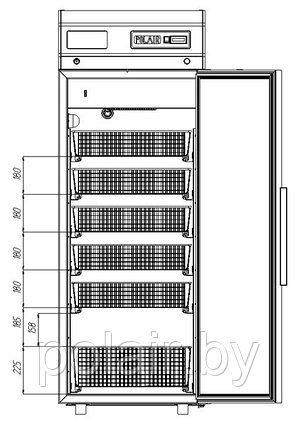 Шкаф холодильный фармацевтический ШХФ-0,5 с 4 корзинами, фото 2