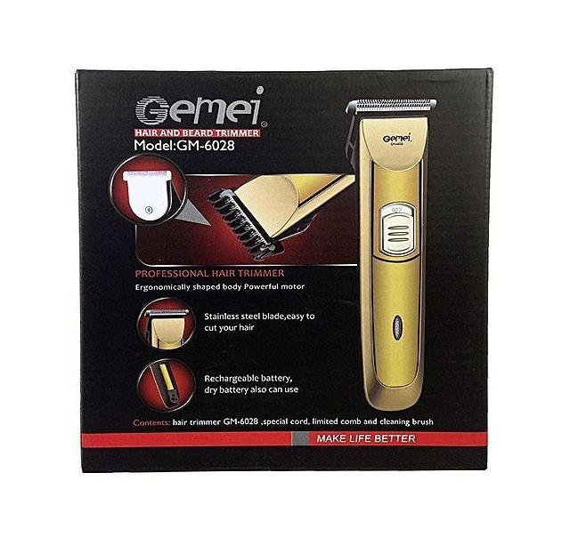 Машинка для стрижки волос и бороды, триммер Gemei GM-6028
