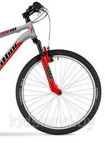 Велосипед Author Outset V 26" (серый/красный/черный) - фото 2 - id-p122164620