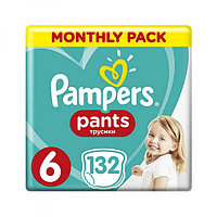 PAMPERS PANTS 6 EXTRA LARGE 15+ КГ (132 ШТ)