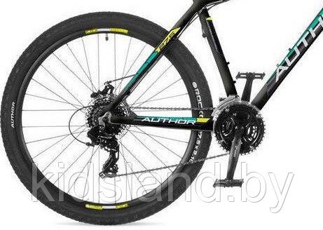 Велосипед Author Rival Disc 27.5" (черный/зеленый/желтый) - фото 4 - id-p122165708
