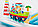 Детский надувной бассейн с горкой "Веселая рыбалка" с горкой 218Х188Х99см, арт. 57162, фото 2
