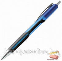 Ручка шариковая автоматическая Luxor Xonox I, 0,7 мм., синяя, корпус ассорти, грип