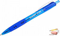 Ручка шариковая автоматическая Luxor Ultra, 0,7 мм., синяя, корпус ассорти, грип
