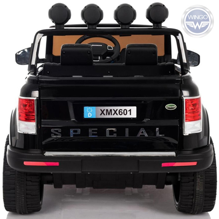 Детский электромобиль WINGO LAND ROVER 4x4 LUX Черный - фото 2 - id-p122172602