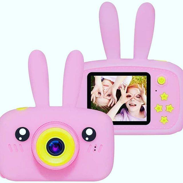 Детский цифровой фотоаппарат с ушками Smart Kids Camera 3 Series. Цвет - Розовый. - фото 4 - id-p114460768