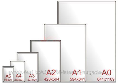 Алюминиевая рамка А0 (84х120 см) - фото 7 - id-p122200513