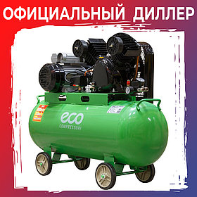 Компрессор ECO AE-1005-B1 (380 л/мин, 8 атм, ременной, масляный, ресив. 100 л, 220 В, 2.20 кВт)