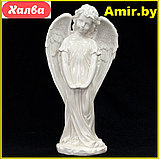 Скульптура ангел ритуальная на кладбище/памятник 014 18х16х48см бронза, фото 2