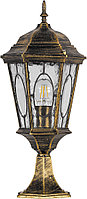 Светильник садово-парковый Feron PL154 шестигранный на постамент 60W E27 230V, черное золото