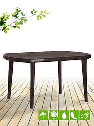 Пластиковый овальный стол Elise Jardin, коричневый [236000]