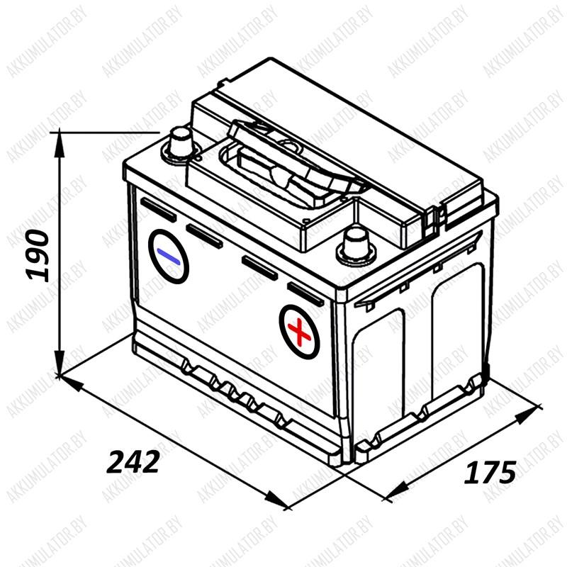 Аккумулятор ISTA Standard 6CT-63 A1 E / 63Ah / 570А - фото 2 - id-p122240457