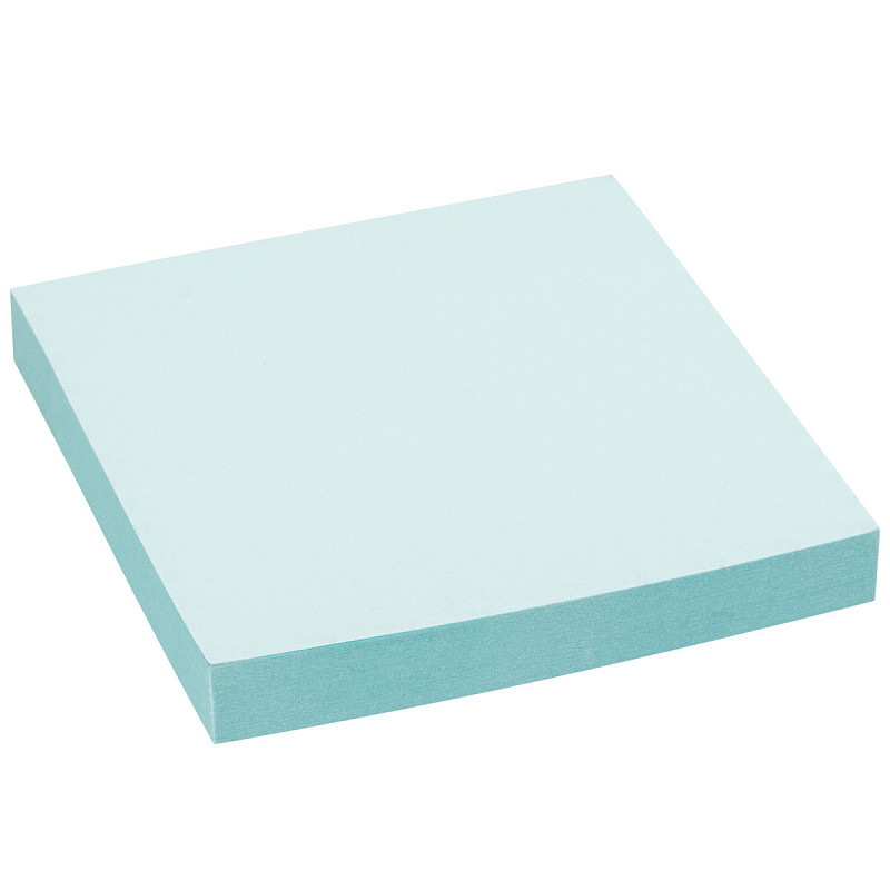 Бумага для заметок с липким слоем, разм. 76х75 мм, 100 л, цвет светло-голубой(работаем с юр лицами и ИП) - фото 3 - id-p113247106