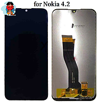 Экран для Nokia 4.2 с тачскрином, цвет: черный