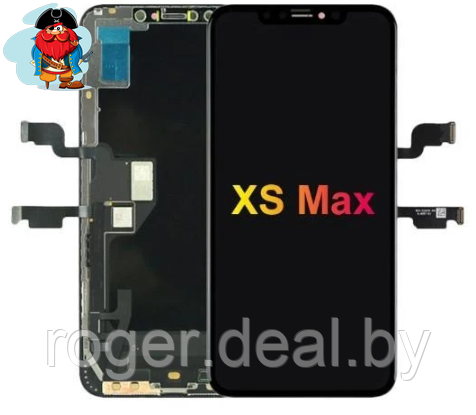Экран для Apple iPhone XS Max с тачскрином, цвет: черный (оригинальный, переклейка) - фото 1 - id-p122262529
