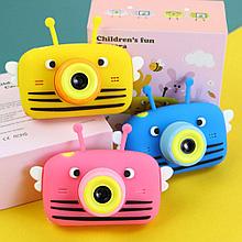 Детская цифровая камера Kids Camera Bear со встроенной памятью и играми ПЧЕЛКА